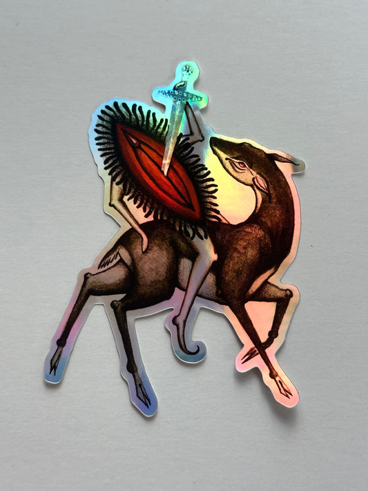 I Would Die For You - Holographic Sticker