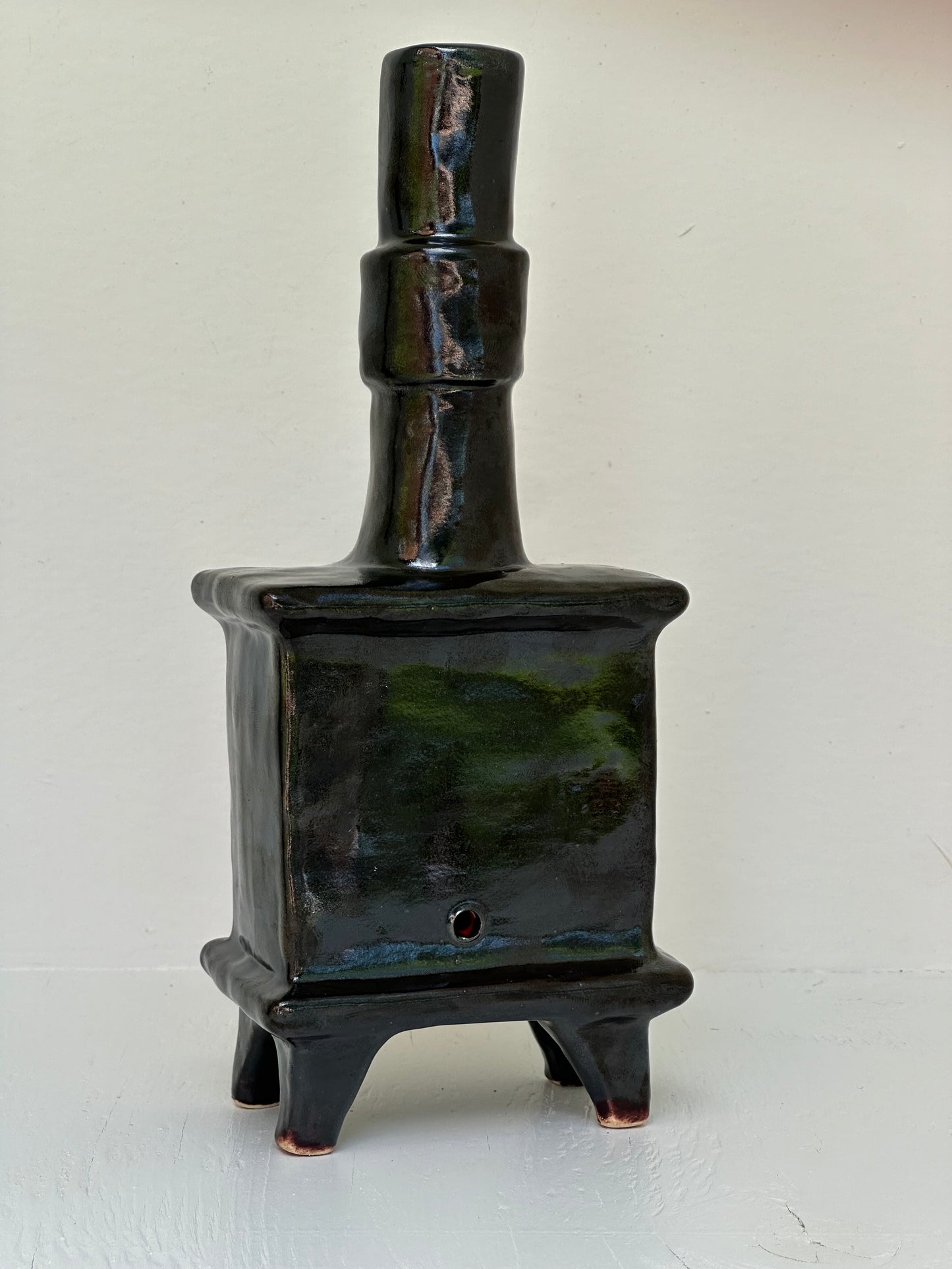 Ceramic Wood Stove - Incense Burner