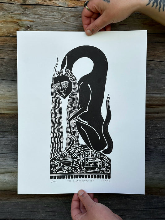 The Eldest Daughter - Block Print