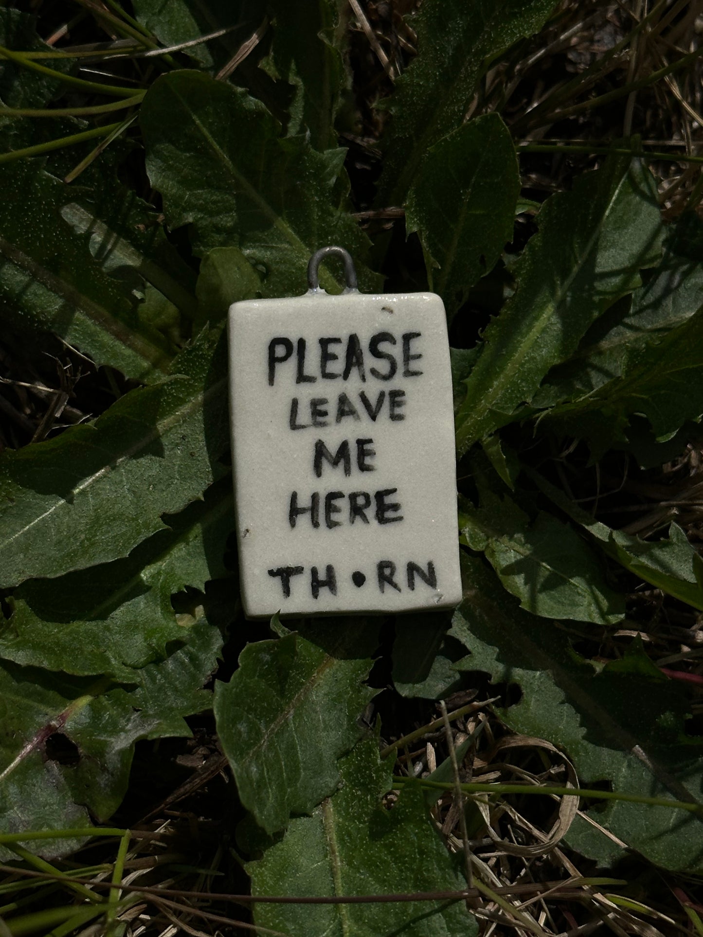 Please Leave me Here - Pendant