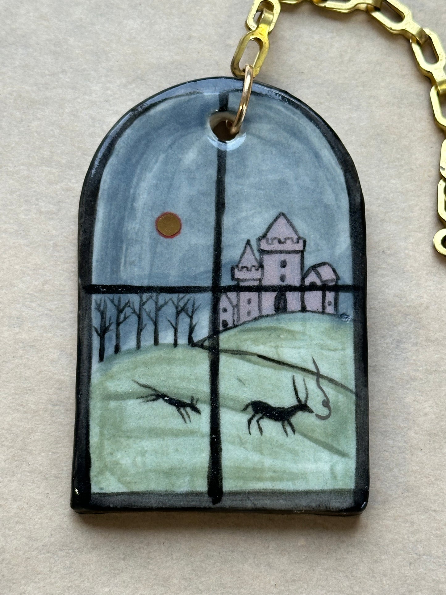 The View - Ceramic Wall Charm