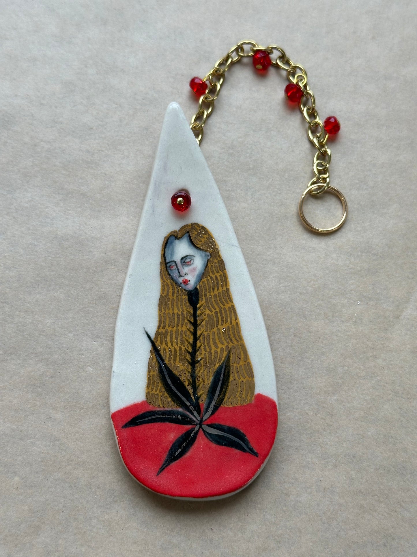 Mother Flower - Ceramic Wall Charm