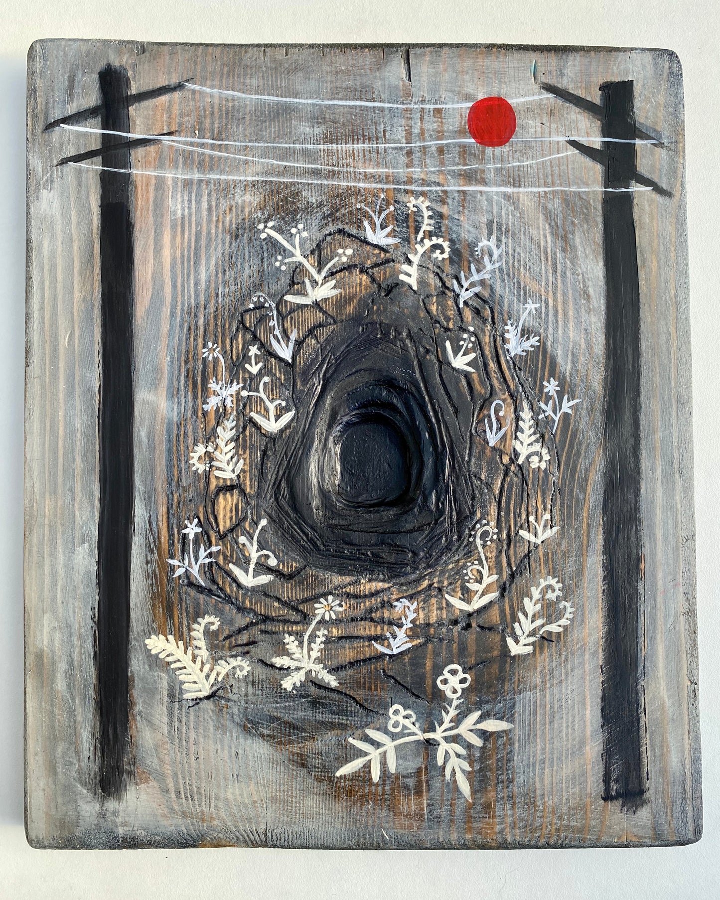 Cave - Original carving/painting