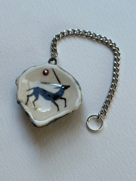 Silver Antlers - Shell Charm