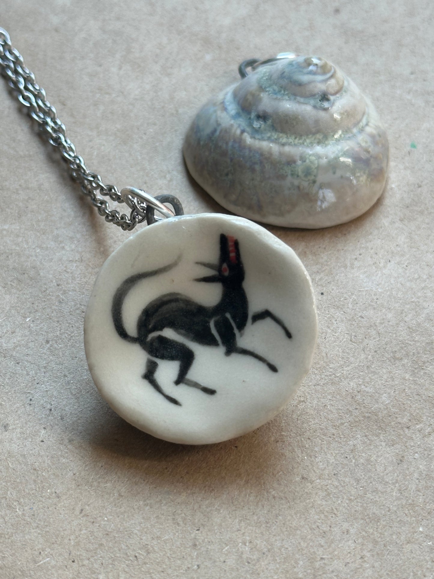 Wolf Shelter Shell - Necklace