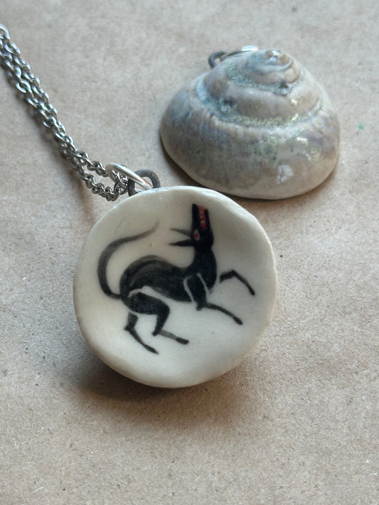 Wolf Shelter Shell - Necklace