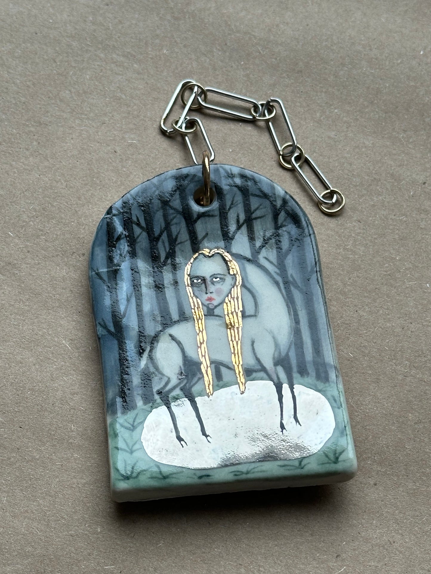 Swamp Hag - Ceramic Wall Charm