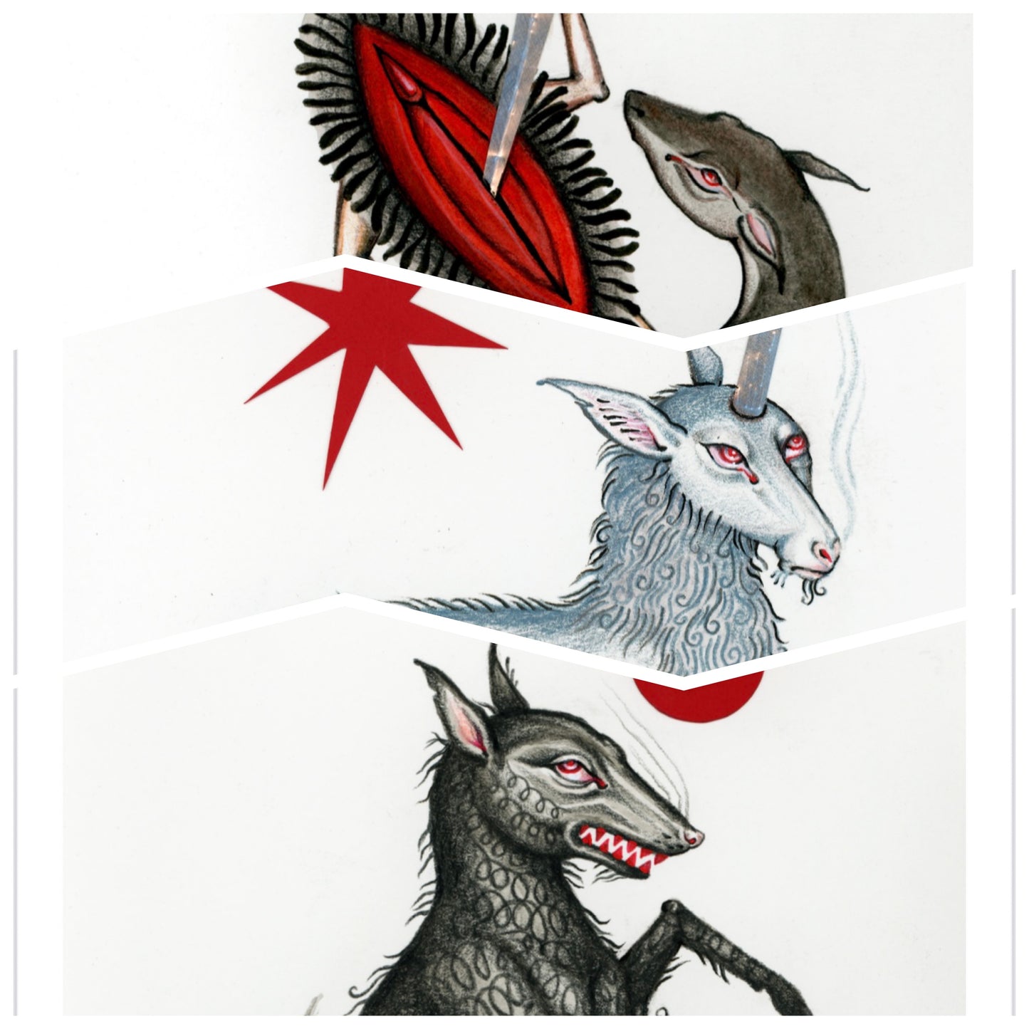 Creature Print Set of Three