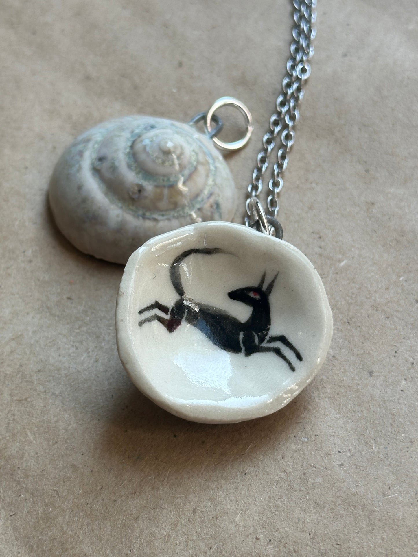 Wolf Shelter Shell - Necklace