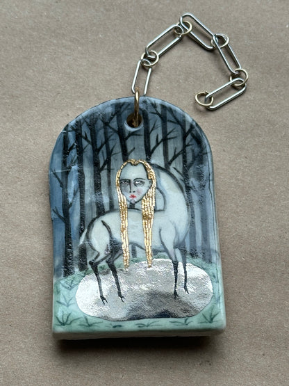 Swamp Hag - Ceramic Wall Charm