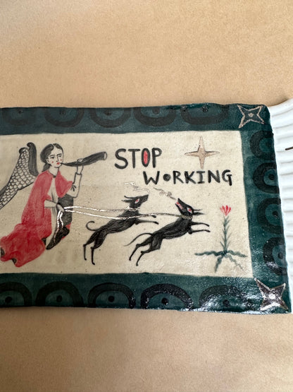 Stop Working - Rolling Rug