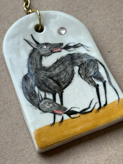 Dinner Time - Ceramic Wall Charm