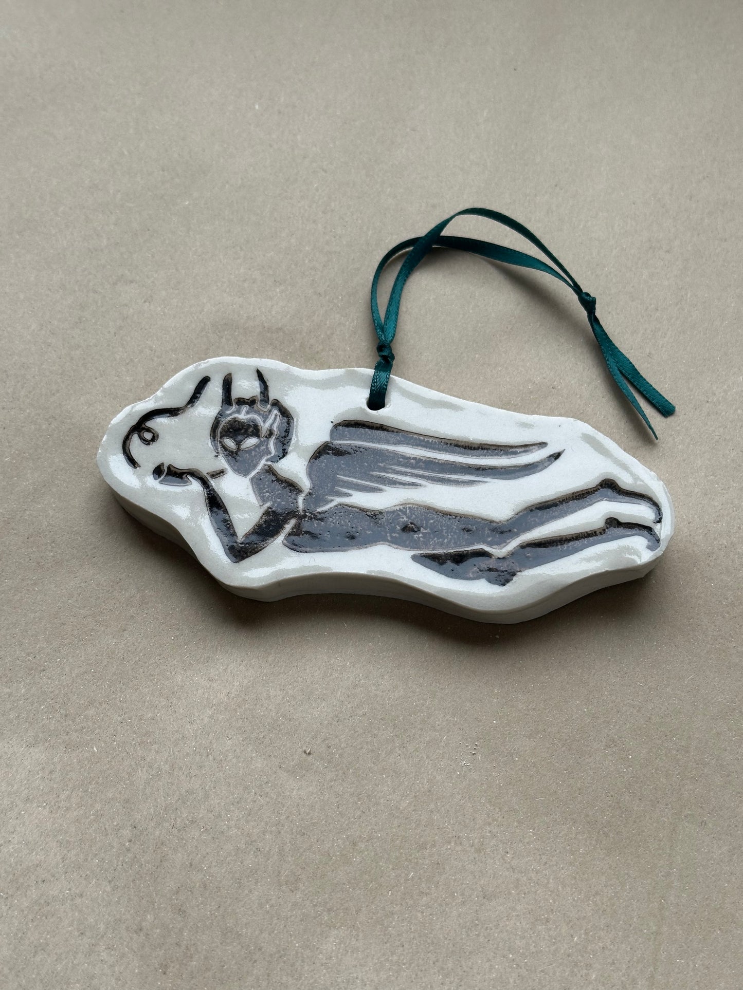 Fallen Angel - Ceramic Ornament