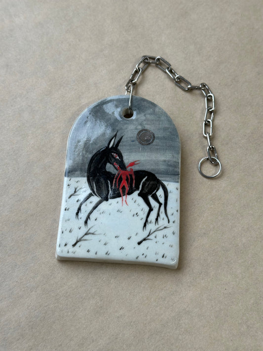 Death of an Angel - Ceramic Wall Charm