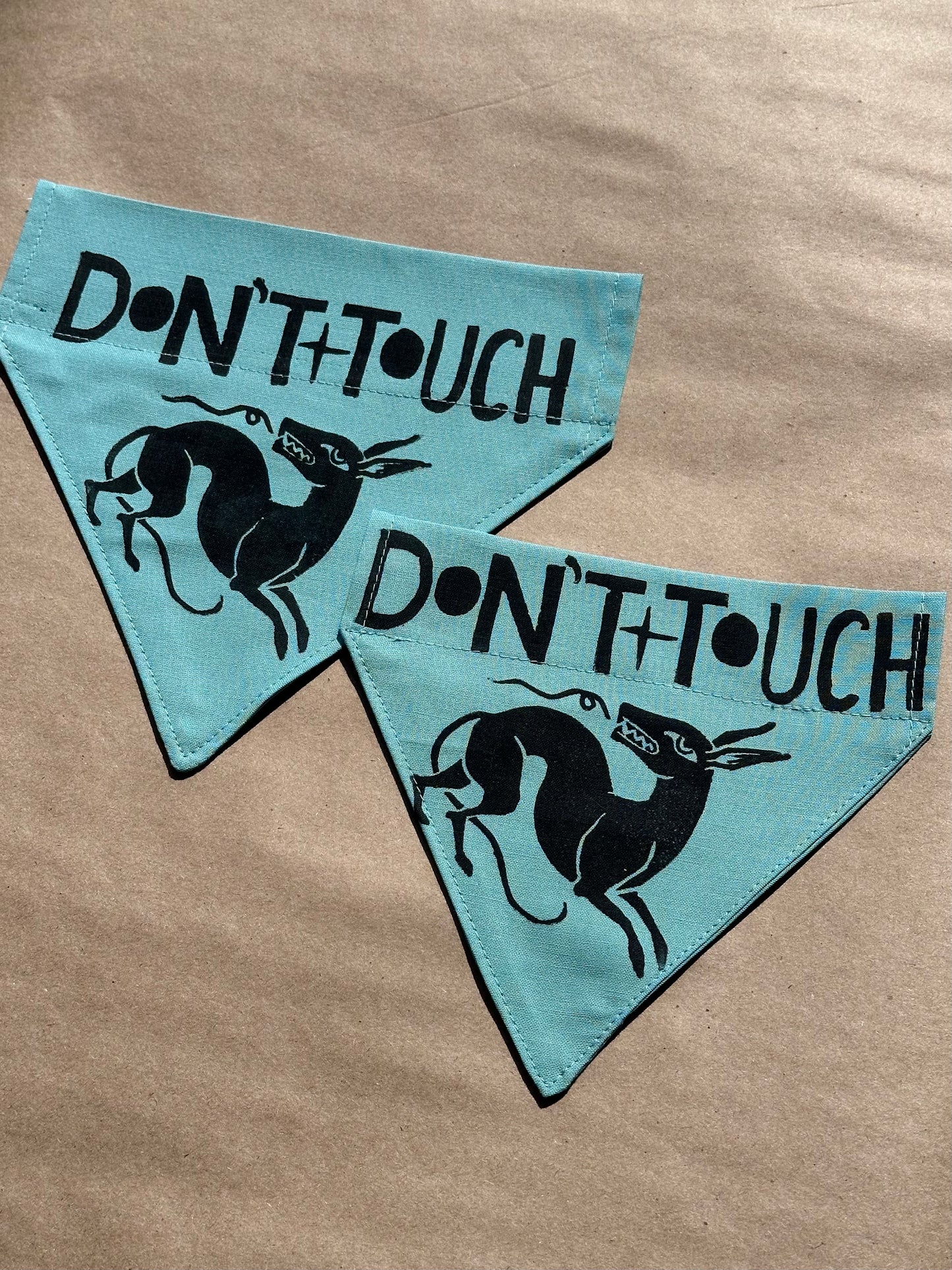 Don’t Touch - Bandana - Crystal Teal