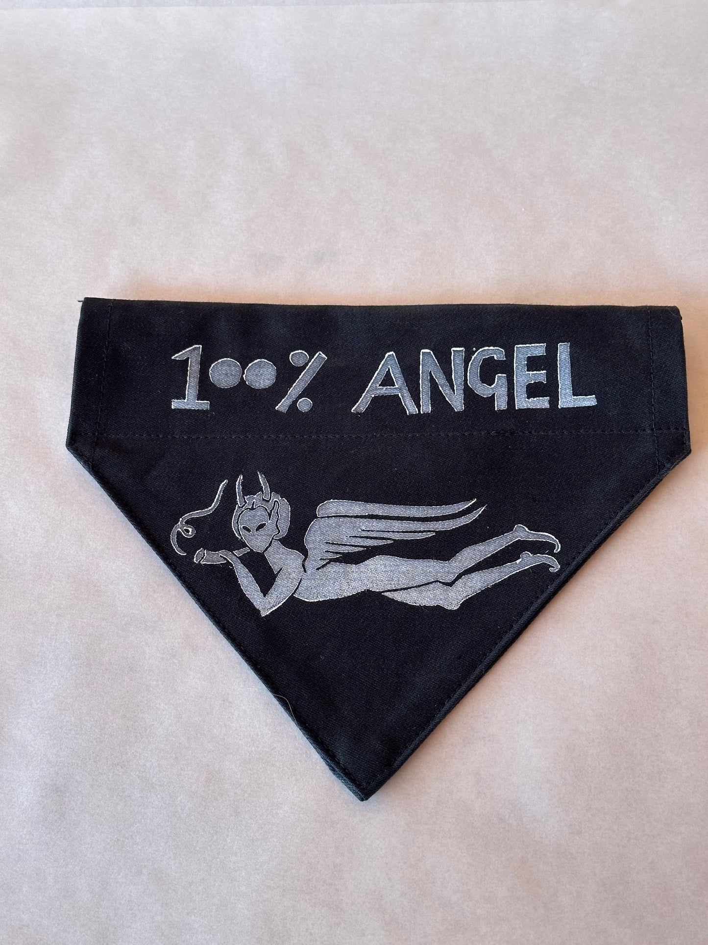 100% Angel Bandana - Lava Black