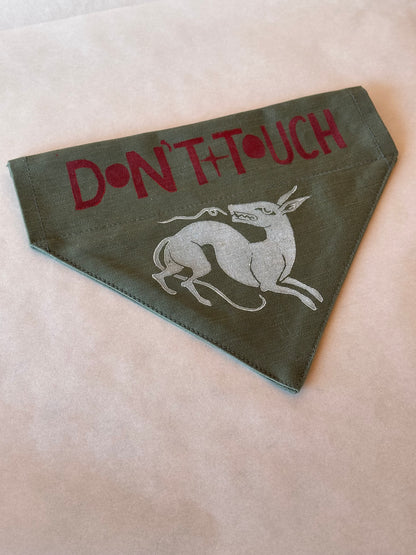 Dont Touch Bandana - Moss Green