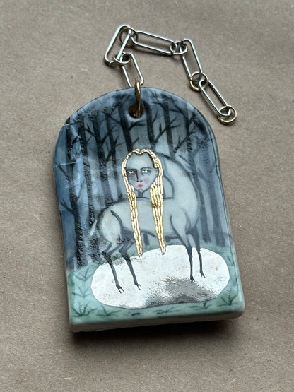 Swamp Hag - Ceramic Wall Charm