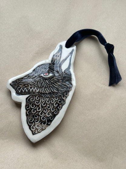 Wolf - Ceramic Ornament