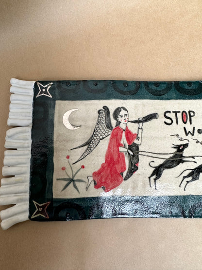 Stop Working - Rolling Rug