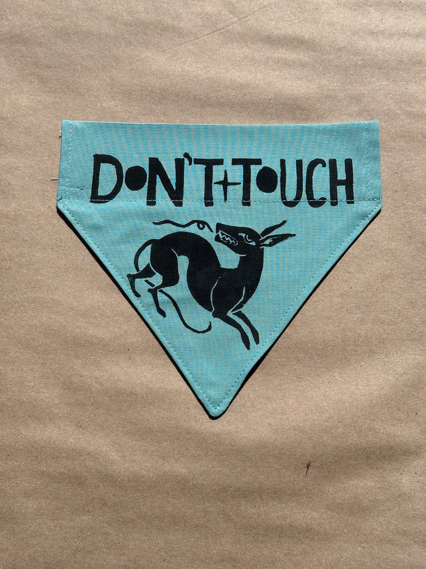 Don’t Touch - Bandana - Crystal Teal