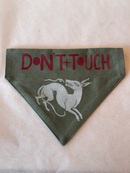 Dont Touch Bandana - Moss Green