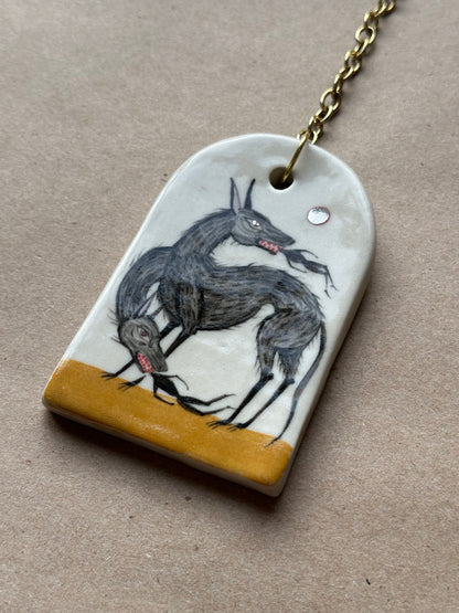 Dinner Time - Ceramic Wall Charm