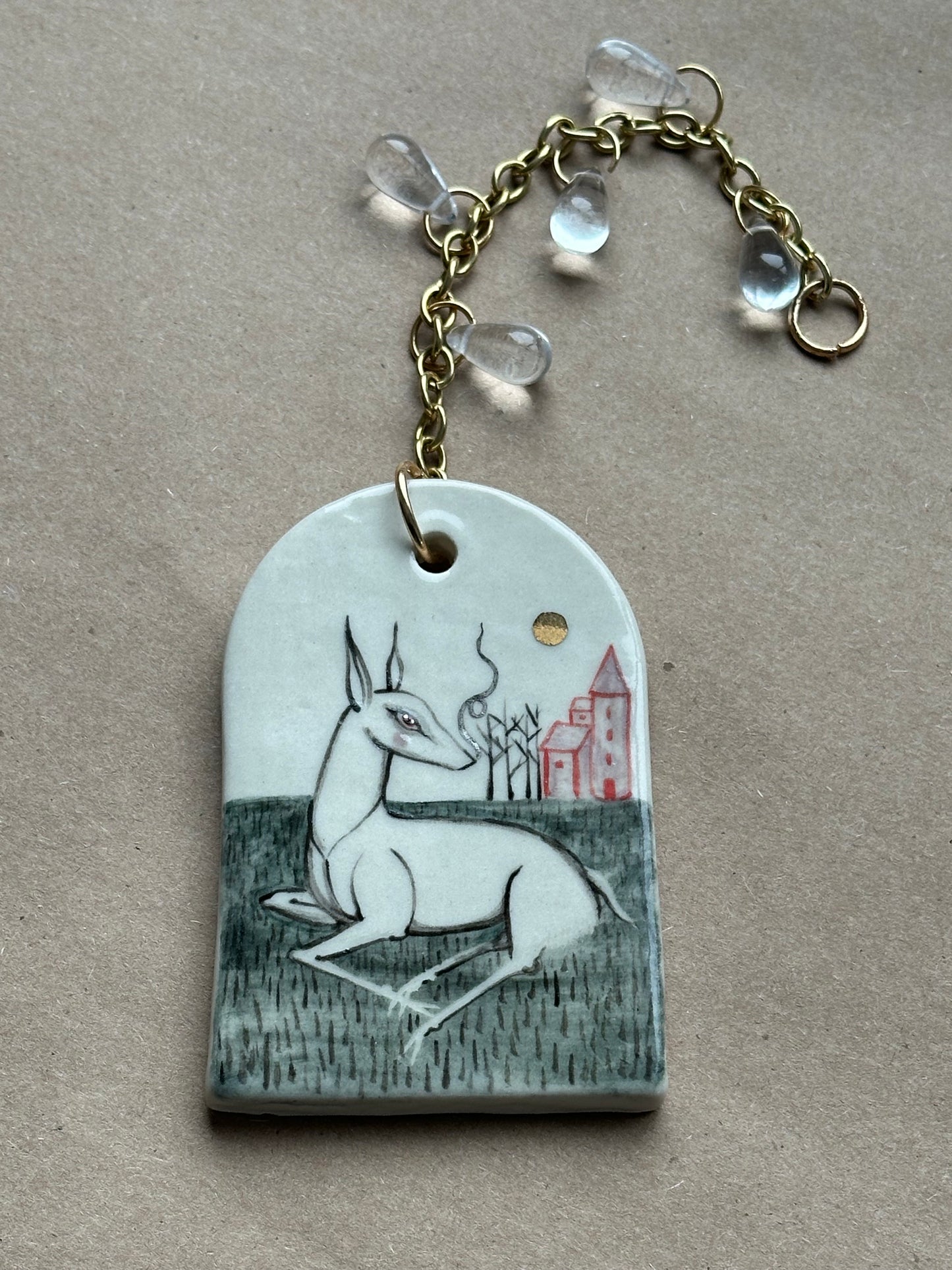 Far Away - Ceramic Wall Charm