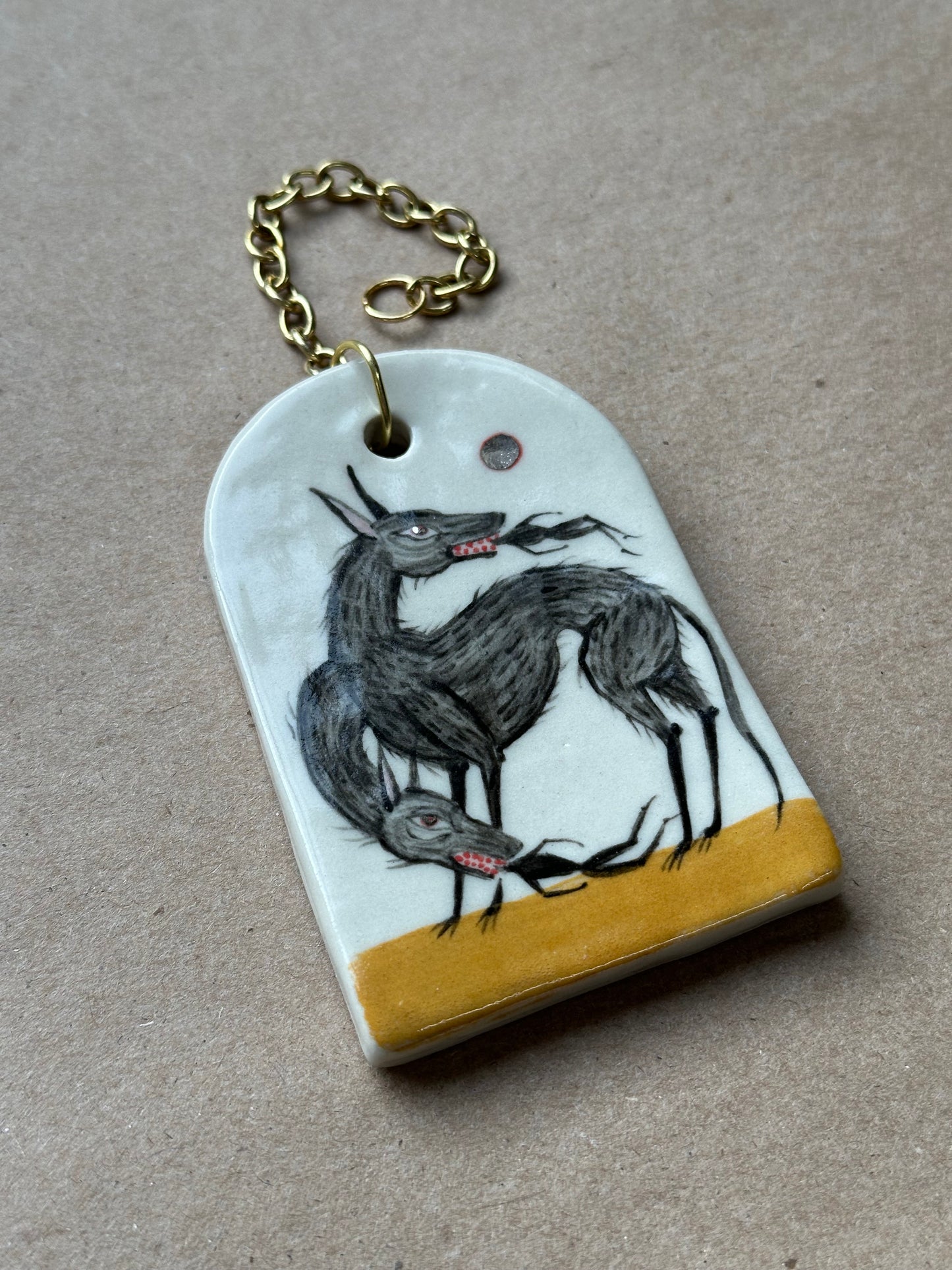 Dinner Time - Ceramic Wall Charm