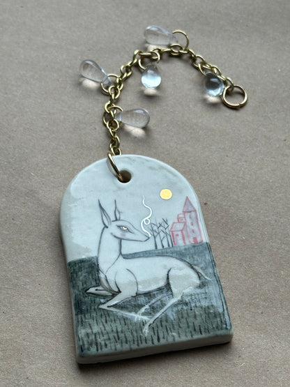 Far Away - Ceramic Wall Charm