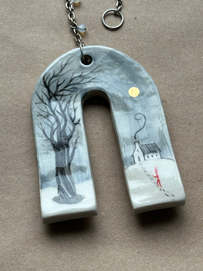 The Coldest Day - Ceramic Wall Charm