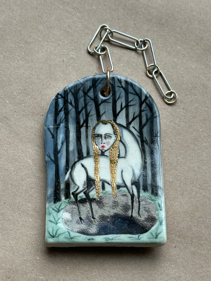 Swamp Hag - Ceramic Wall Charm