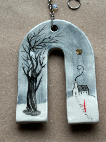 The Coldest Day - Ceramic Wall Charm