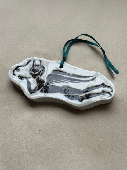 Fallen Angel - Ceramic Ornament