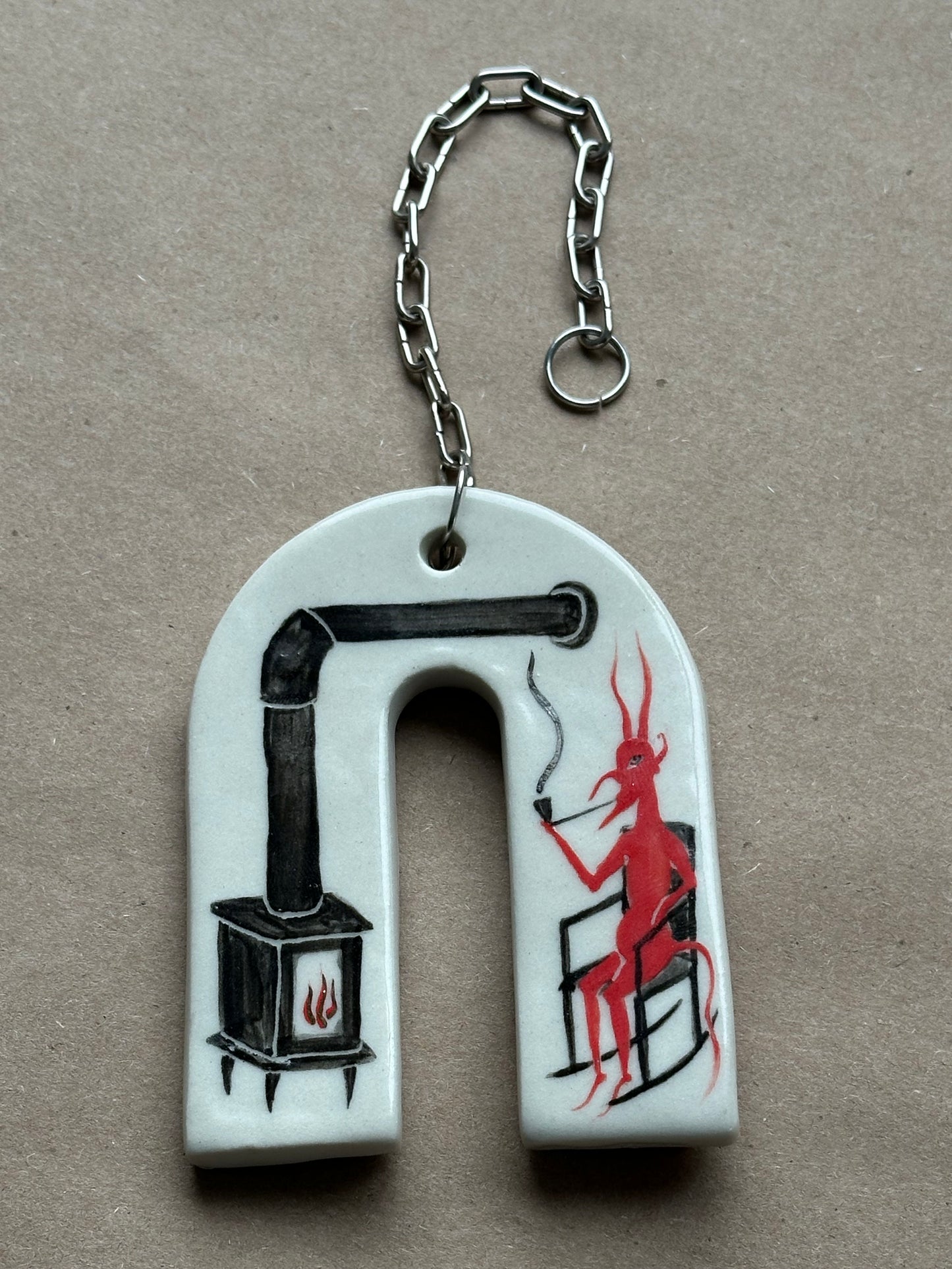 Devils Day Off - Ceramic Wall Charm