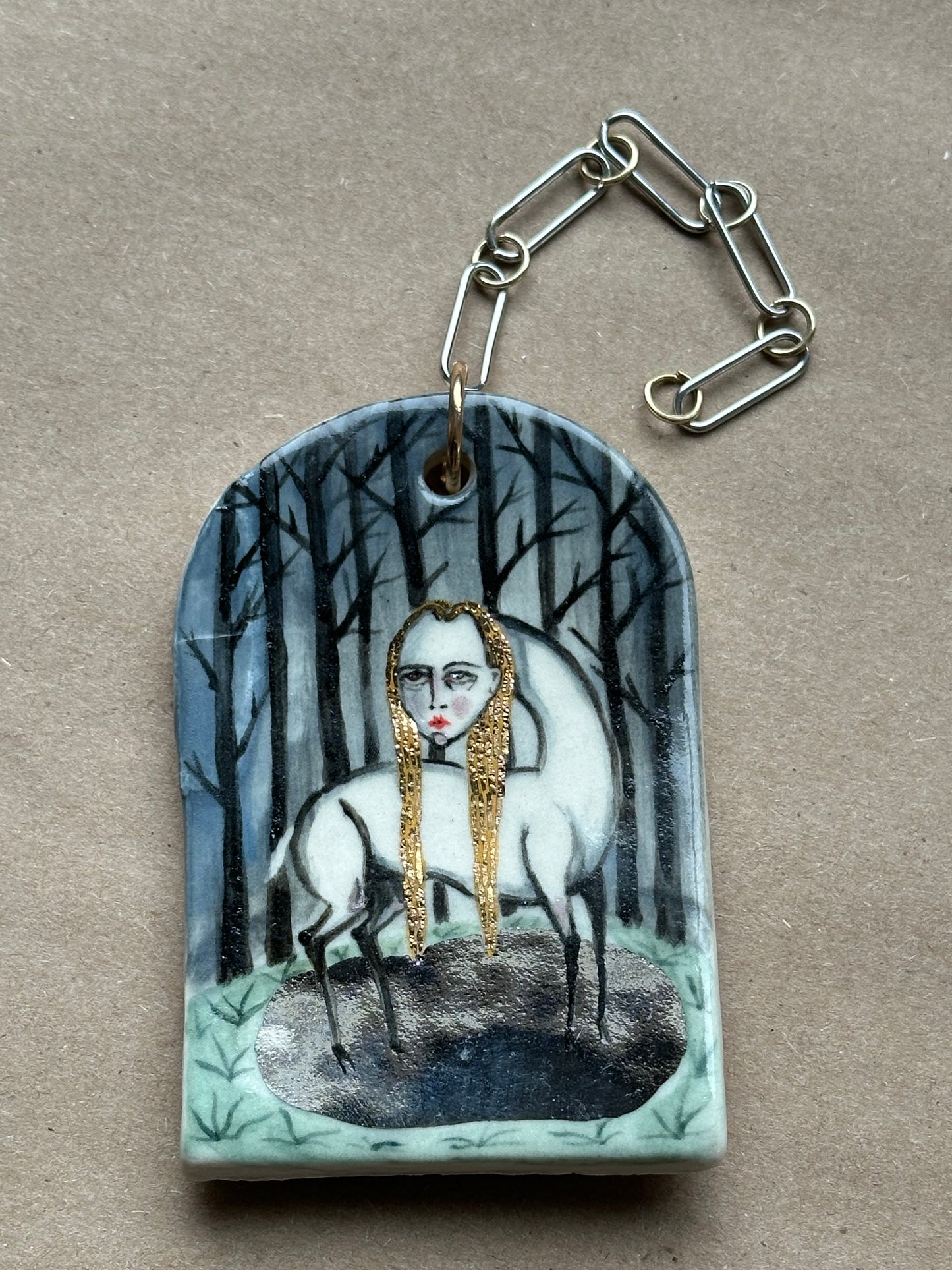 Swamp Hag - Ceramic Wall Charm