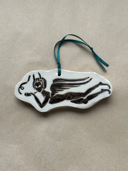 Fallen Angel - Ceramic Ornament