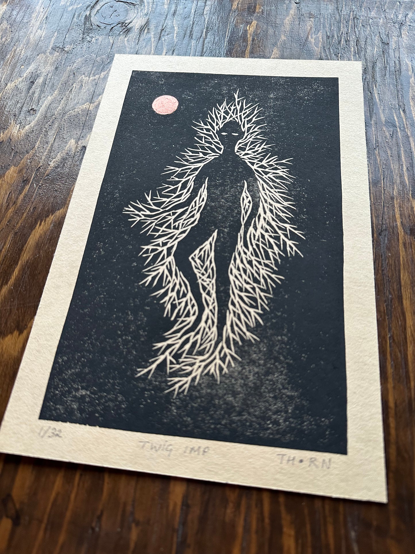 The Twig Imp - Block Print