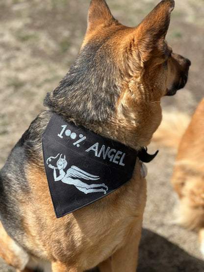 100% Angel Bandana - Lava Black