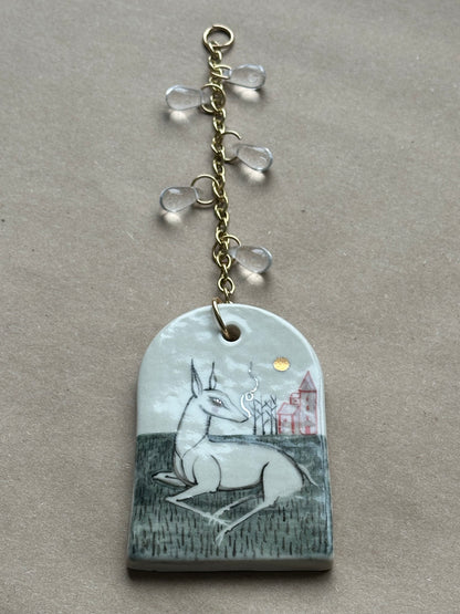 Far Away - Ceramic Wall Charm