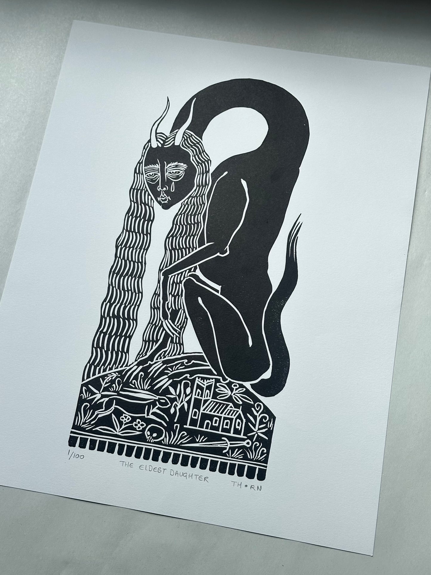 The Eldest Daughter - Block Print