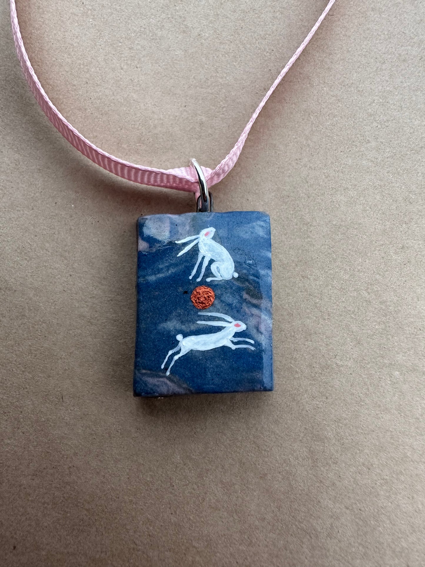 Hares in the Sun - Pendant