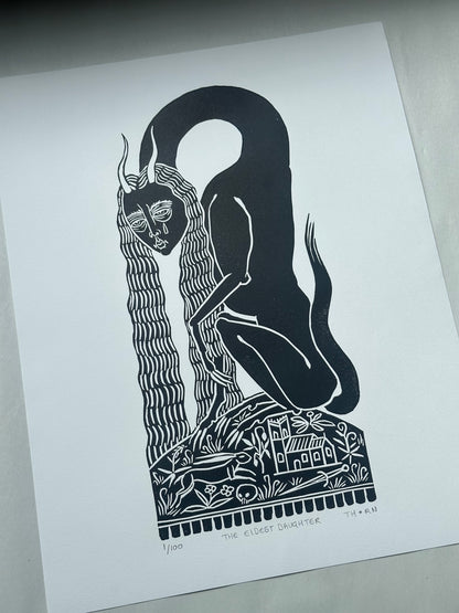 The Eldest Daughter - Block Print