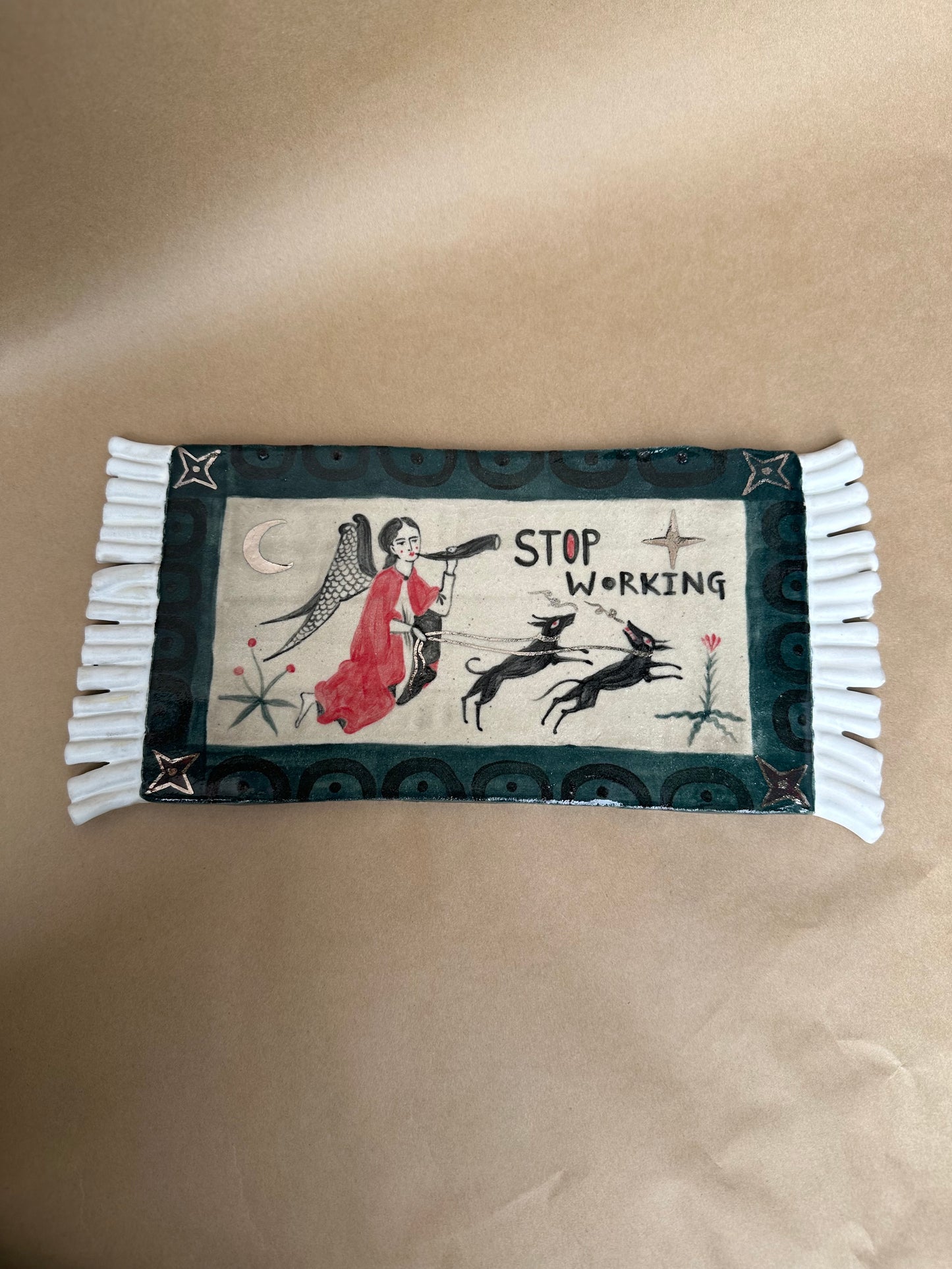 Stop Working - Rolling Rug