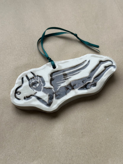 Fallen Angel - Ceramic Ornament