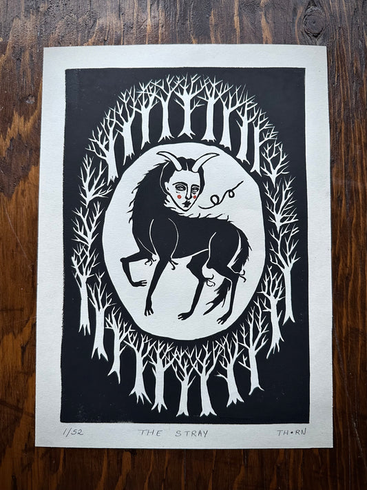 The Stray - Block Print