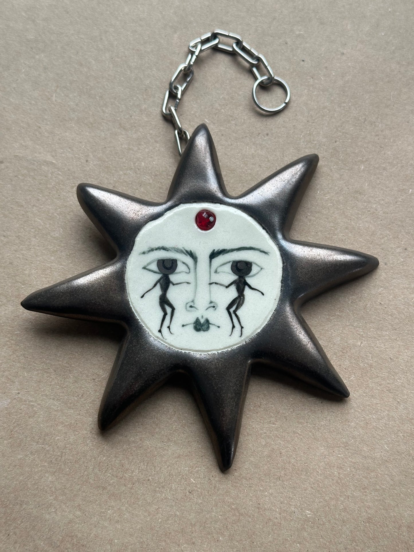 Twin Sun - Ceramic Wall Charm