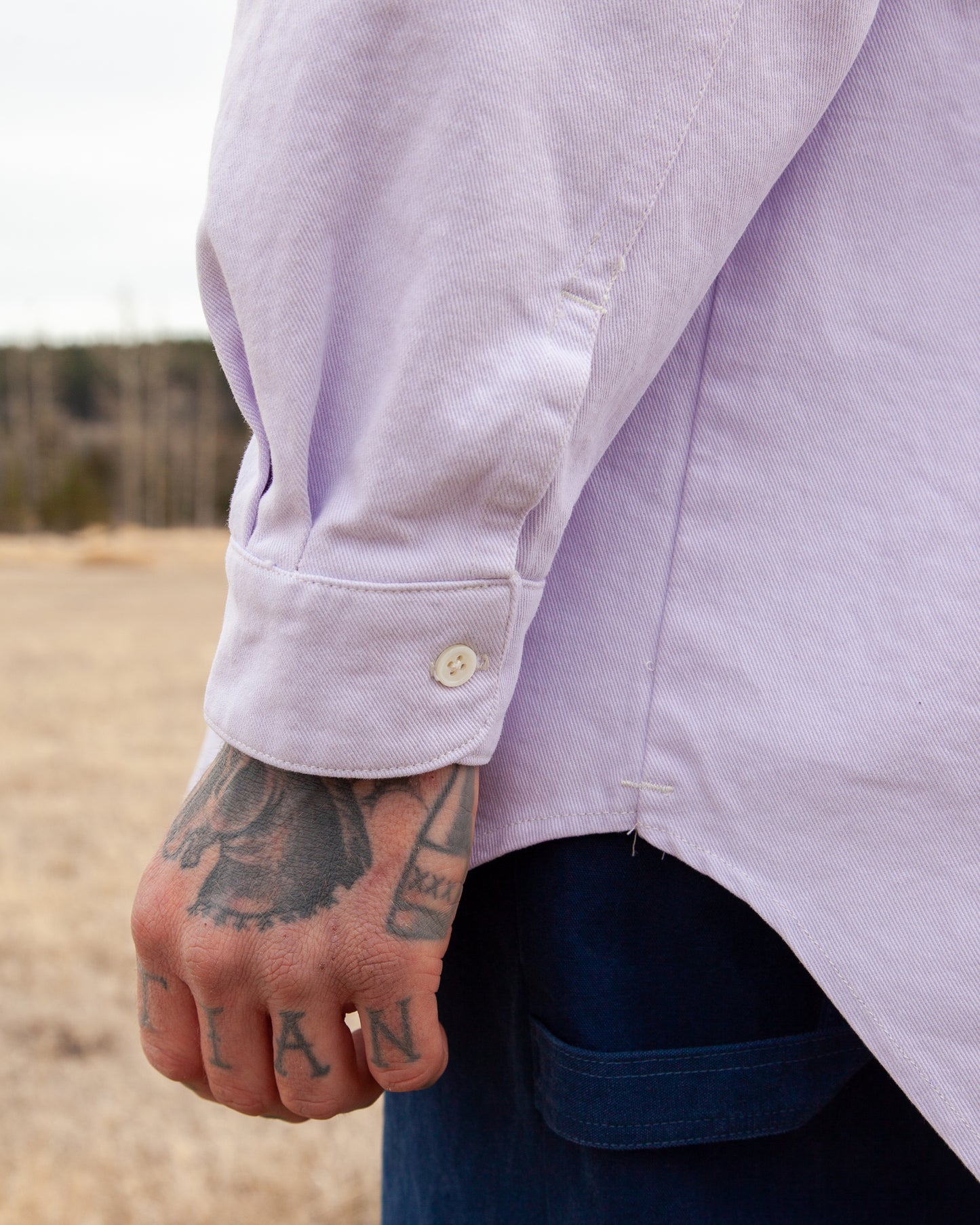 Overshirt Lavender Twill