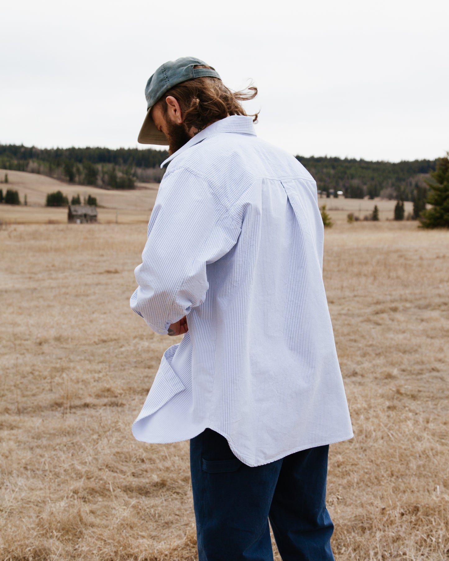 Overshirt Blue Stripe Oxford