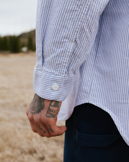 Overshirt Blue Stripe Oxford